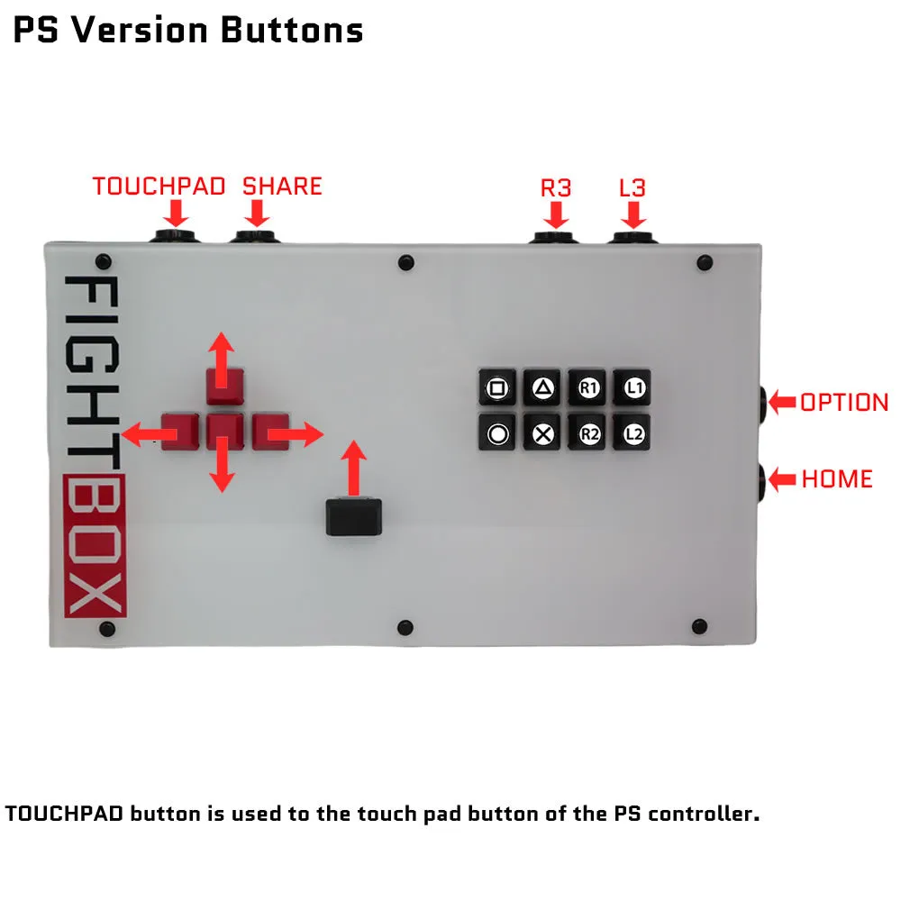 FightBox F5 All Keyboard Leverless Arcade Game Controller