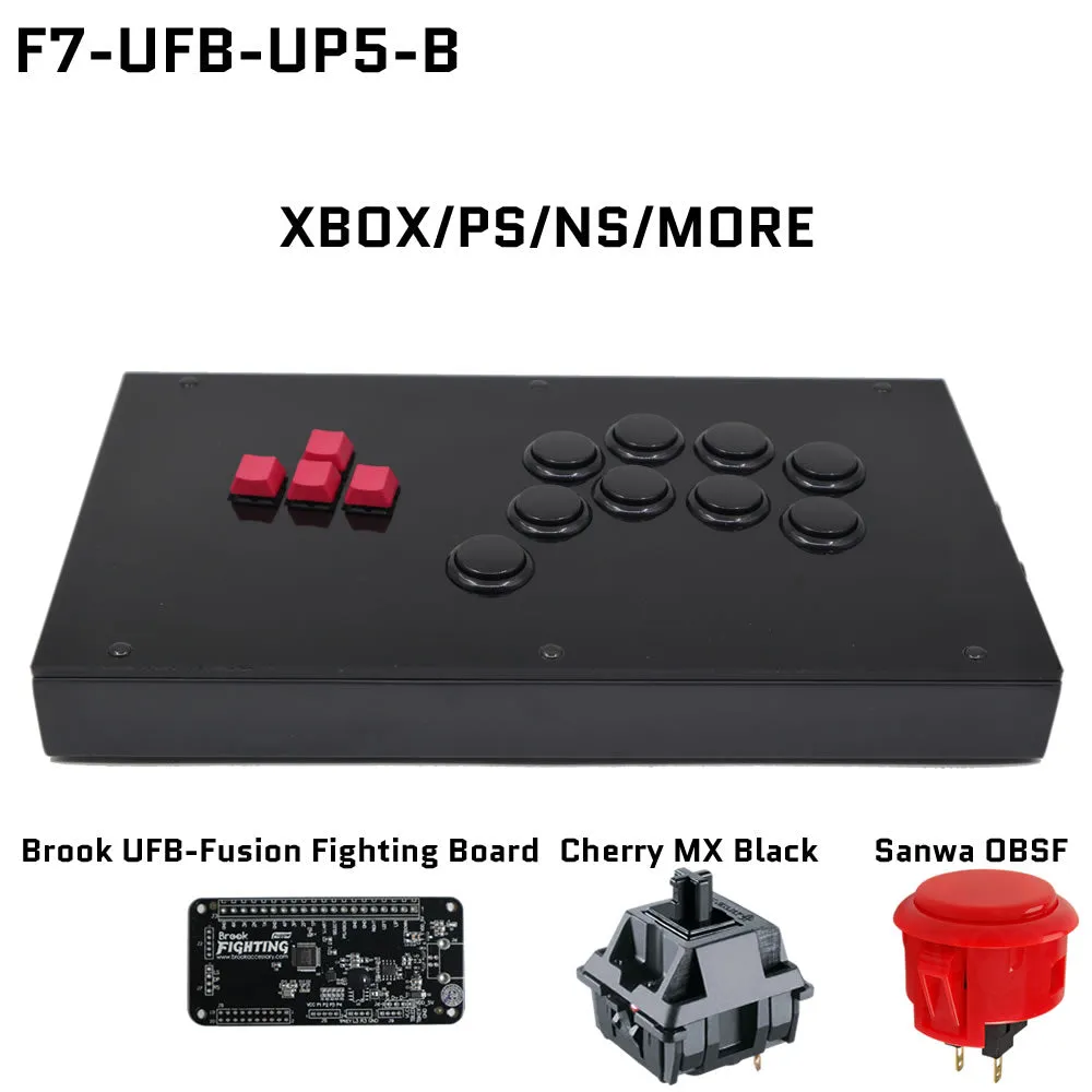 FightBox F7 Keyboard Button Leverless Arcade Game Controller