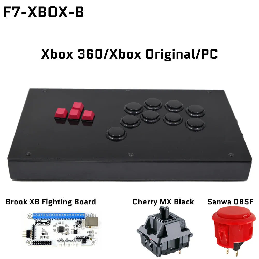 FightBox F7 Keyboard Button Leverless Arcade Game Controller