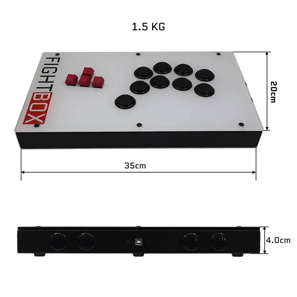 FightBox F7 Keyboard Button Leverless Arcade Game Controller