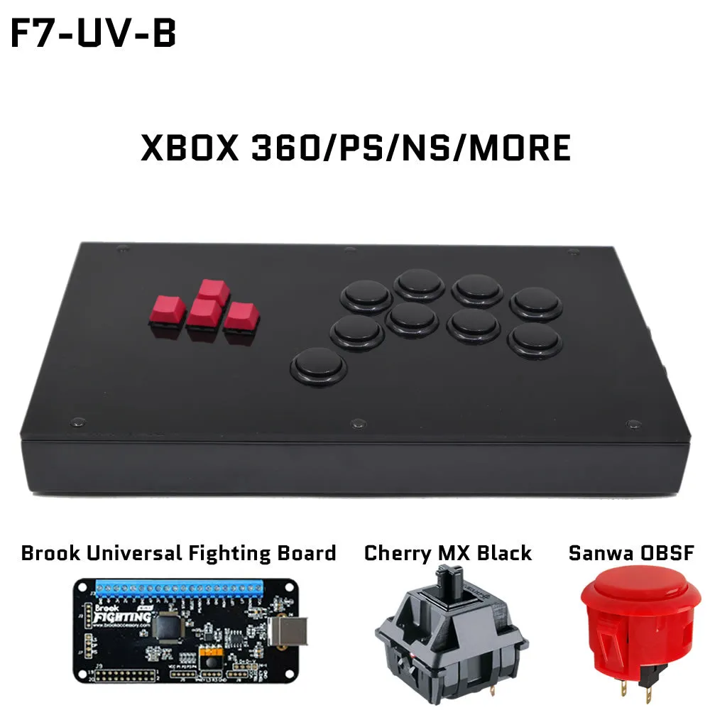 FightBox F7 Keyboard Button Leverless Arcade Game Controller