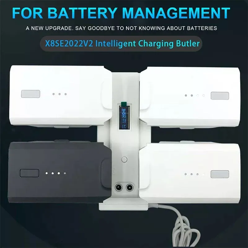 FIMI X8SE 2022 V2 Drone Battery Charging Hub Charger Smart Charging Manager Multi-Function Battery Maintenance Accessories