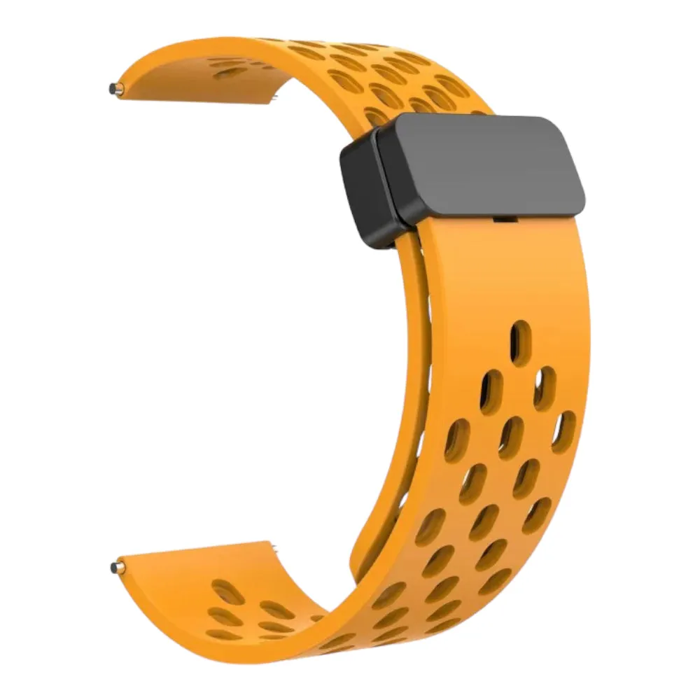 Fitbit Versa 4 compatible Silicone Magnetic Sports Watch Straps