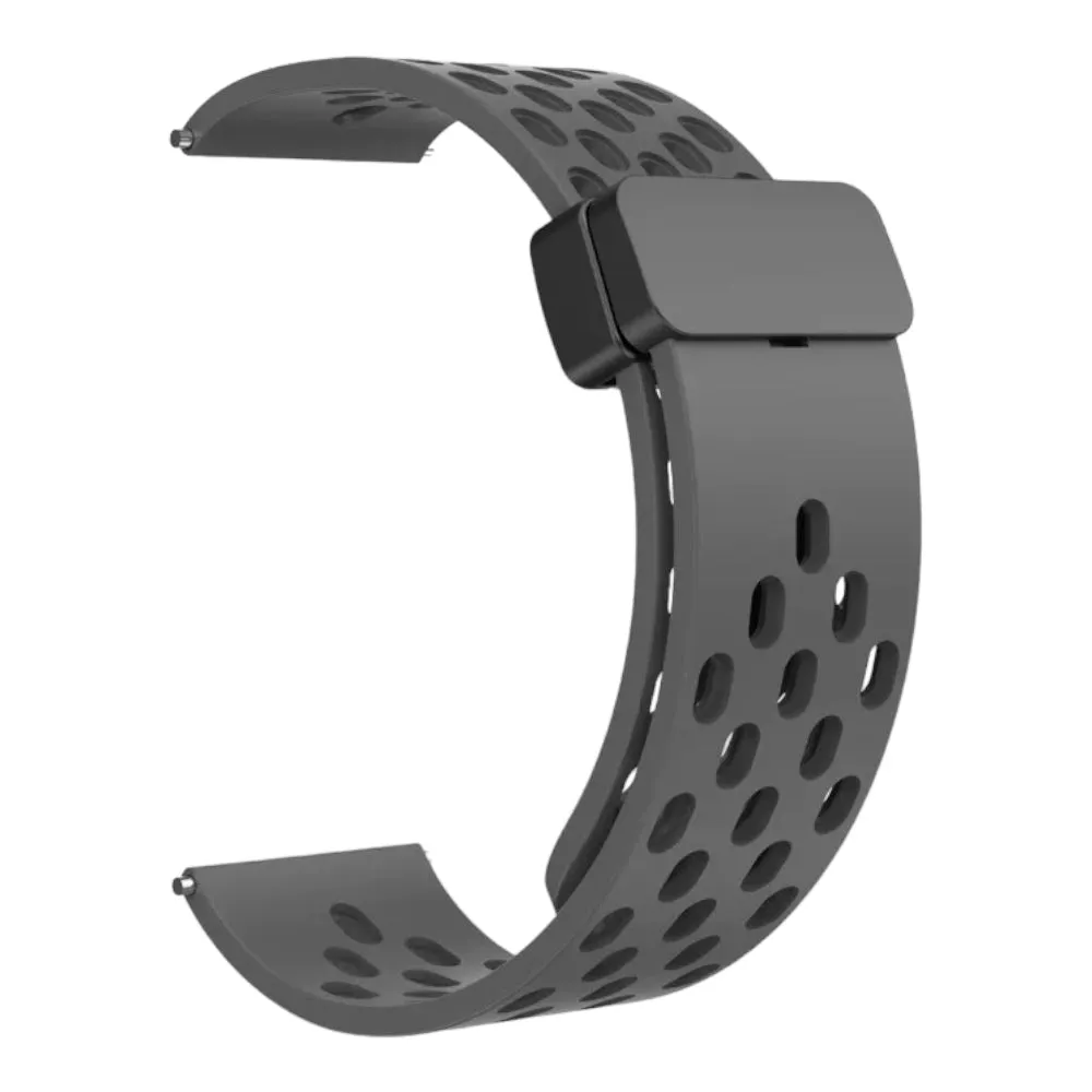 Fitbit Versa 4 compatible Silicone Magnetic Sports Watch Straps