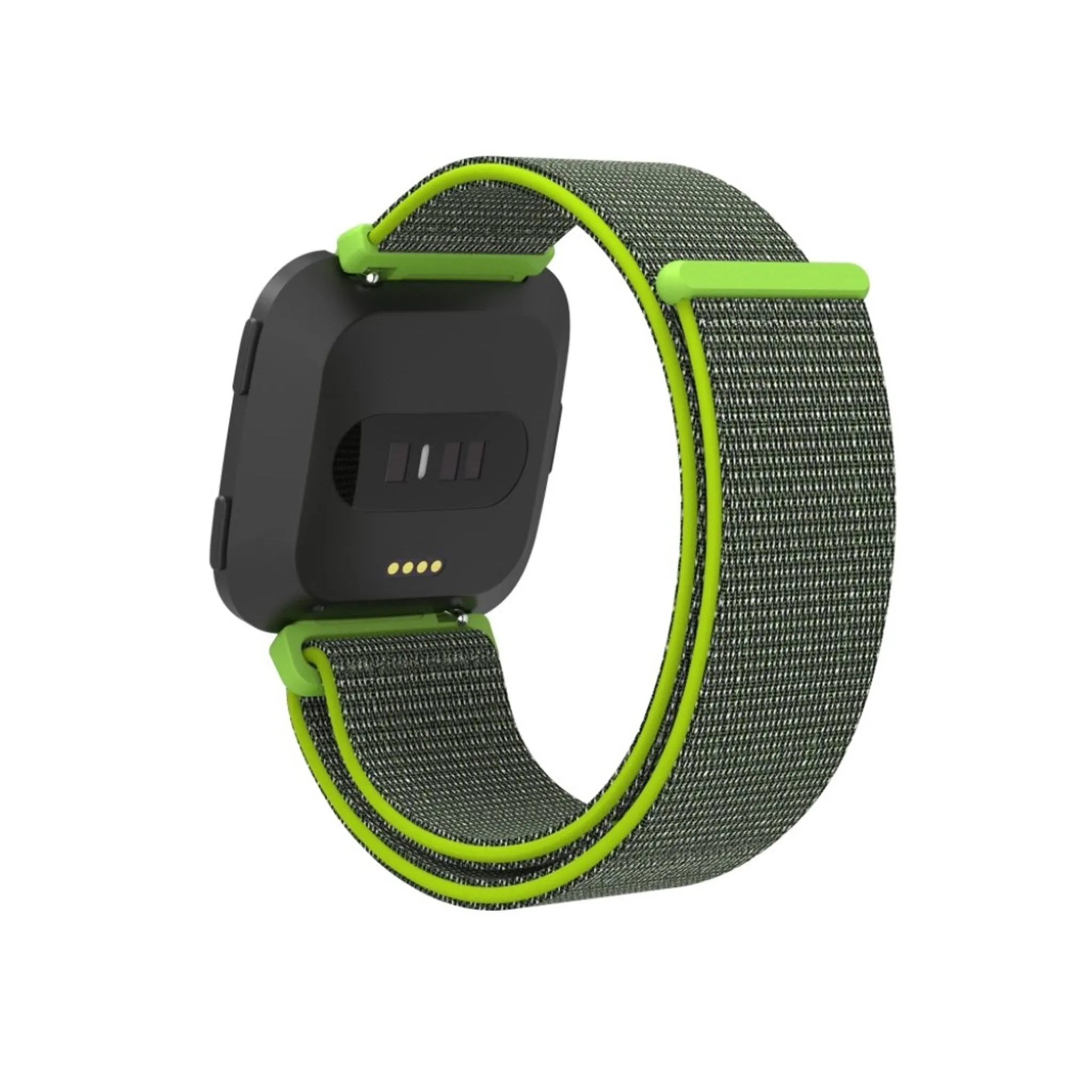 Fitbit Versa velcro closure flexible watchband - Yellowgreen