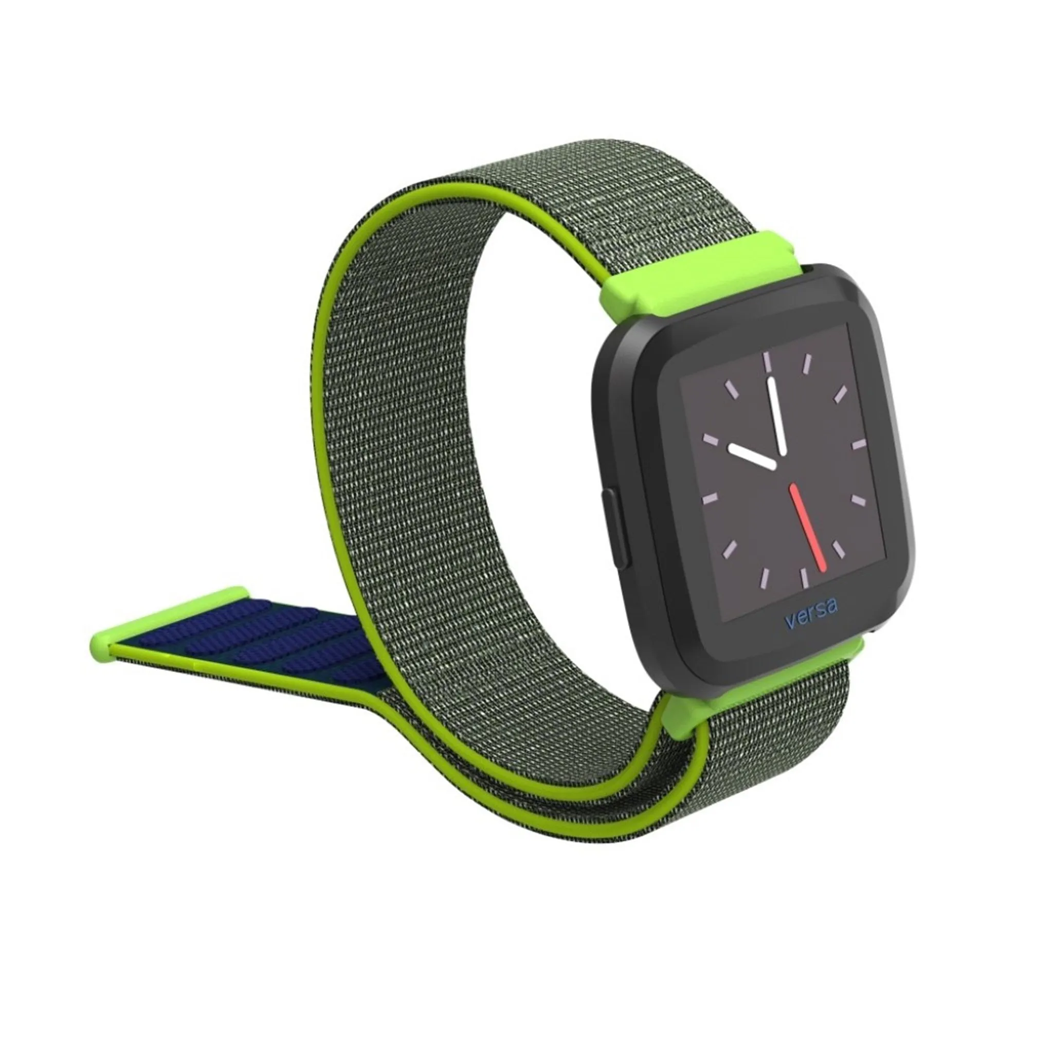 Fitbit Versa velcro closure flexible watchband - Yellowgreen