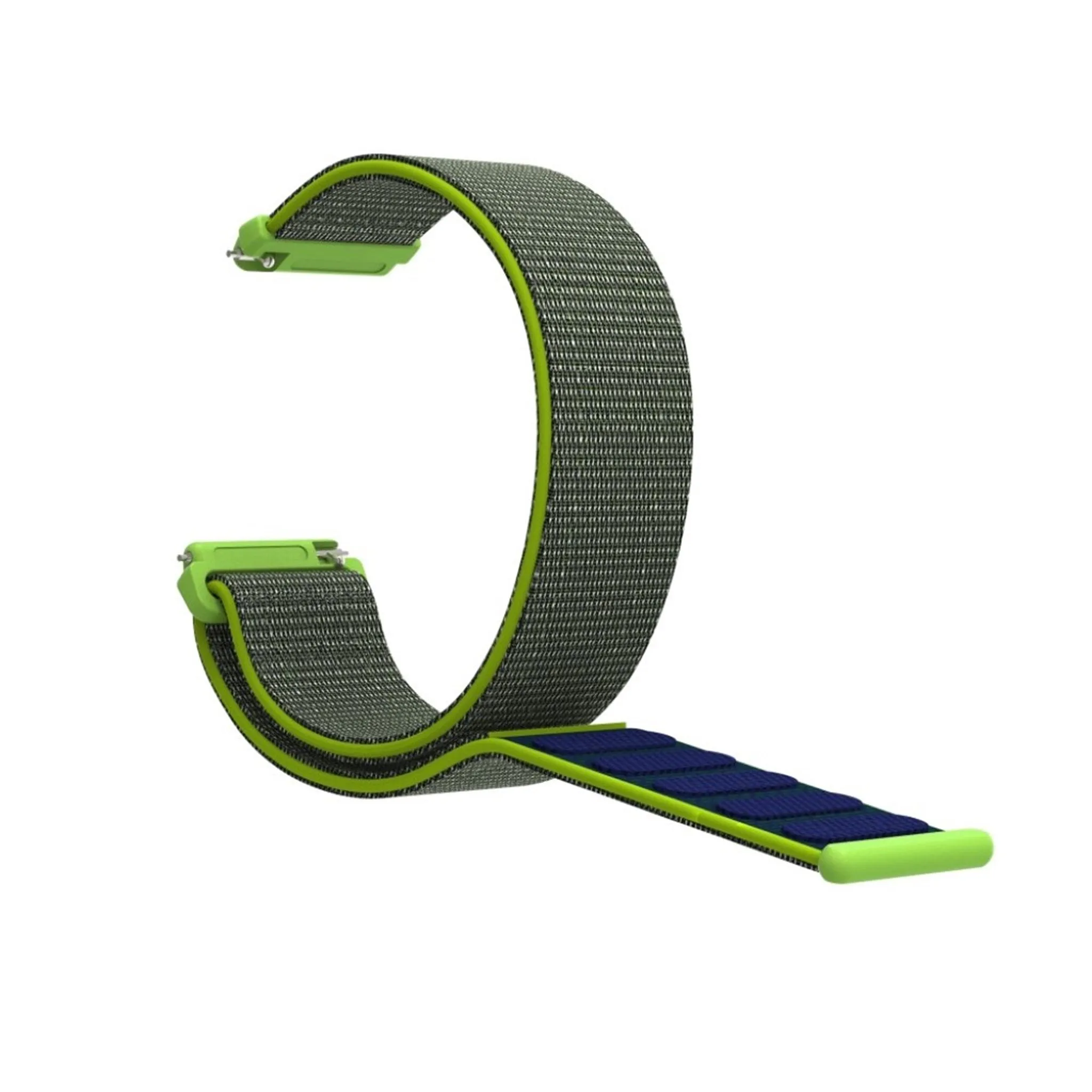 Fitbit Versa velcro closure flexible watchband - Yellowgreen