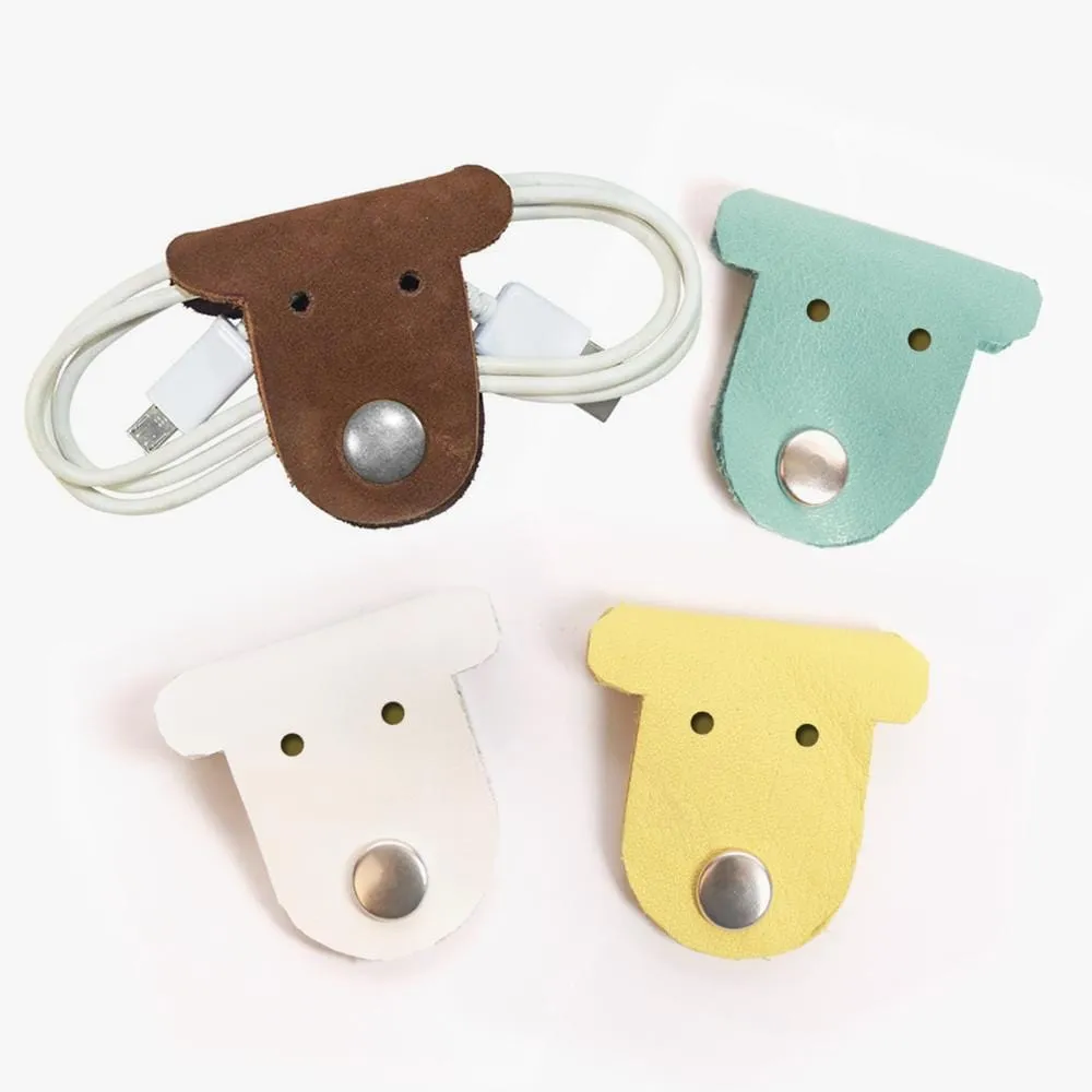 Flash Sale - Custom Initial Kids Leather Puppy Cord Holder