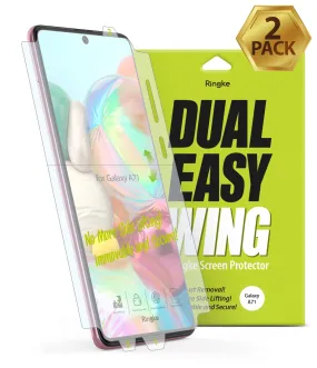 Galaxy A71 Screen Protector Film | Dual Easy Wing - 2 Pack