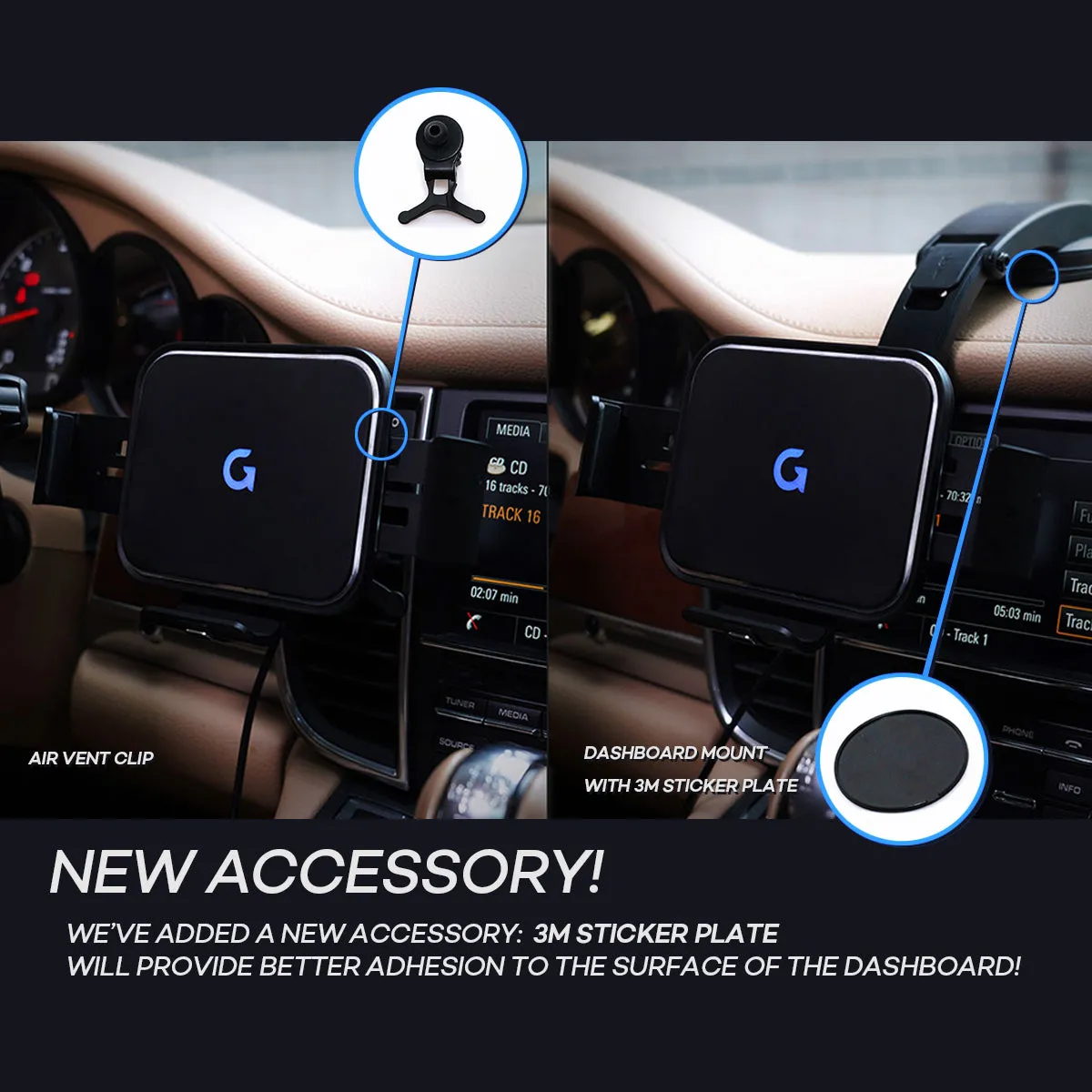 GAZE Car WIDE H V2.0 WIRELESS CAR CHARGER for Samsung Galaxy Z Fold 4