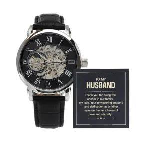 Gifts for Husband from Wife, Openwork Watch Gift from Wife