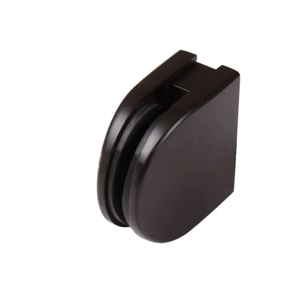 Glass Round Top Clamps - Oil Rubbed Bronze