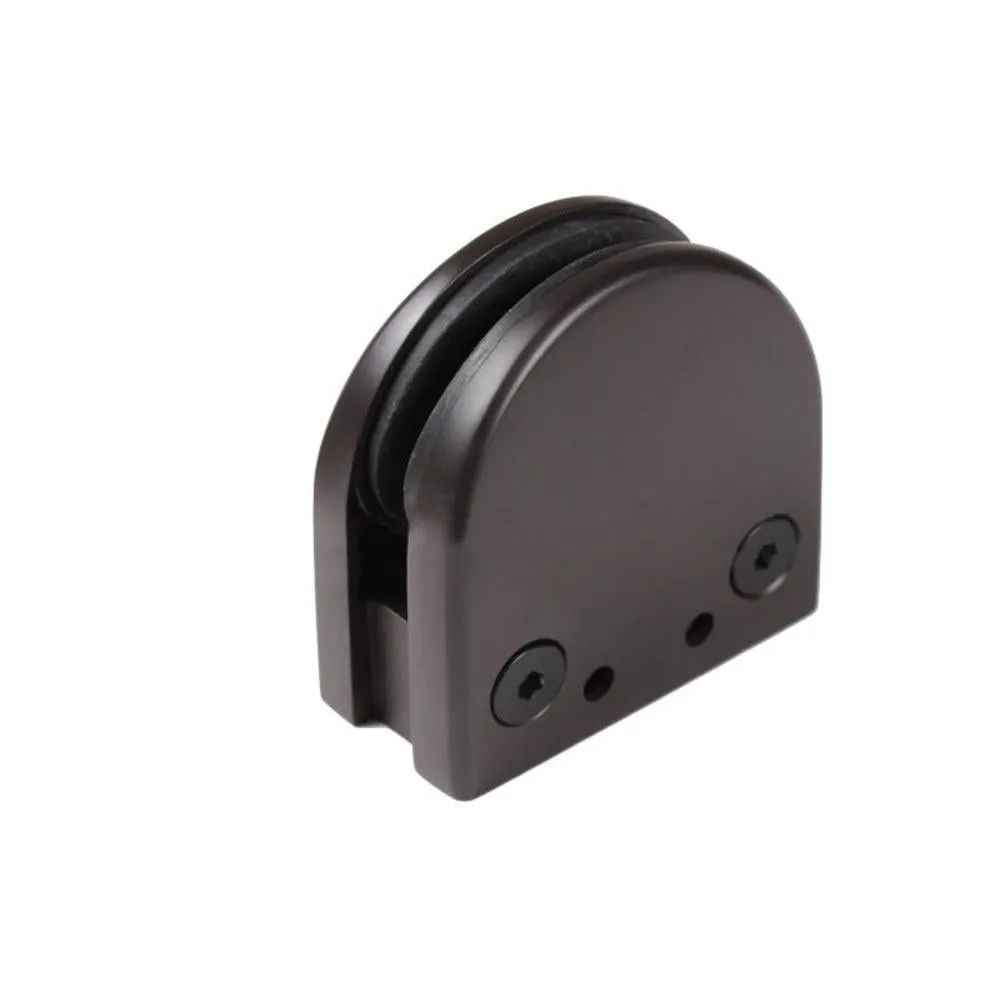 Glass Round Top Clamps - Oil Rubbed Bronze