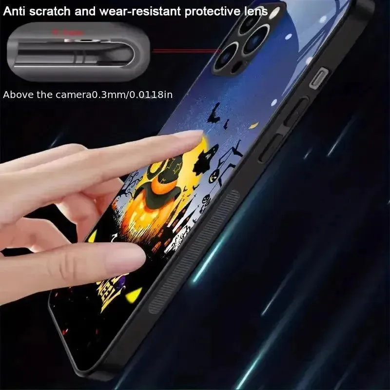 Glowing Halloween Theme Smart Voice Controlled Cover (For iPhone)