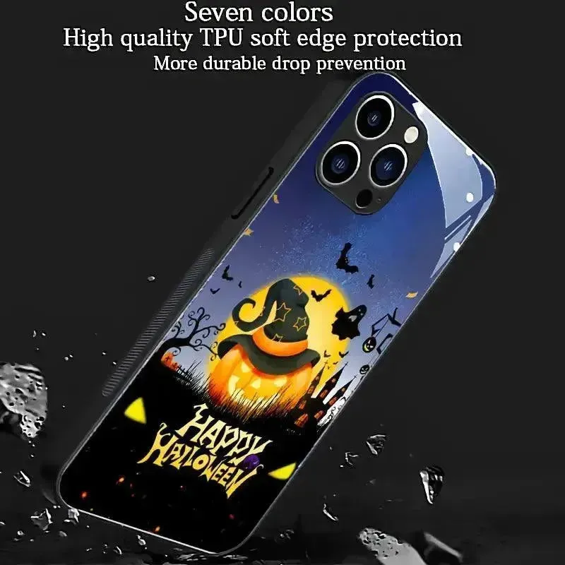 Glowing Halloween Theme Smart Voice Controlled Cover (For iPhone)