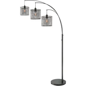 Hamilton Black 3 Arm Floor Lamp