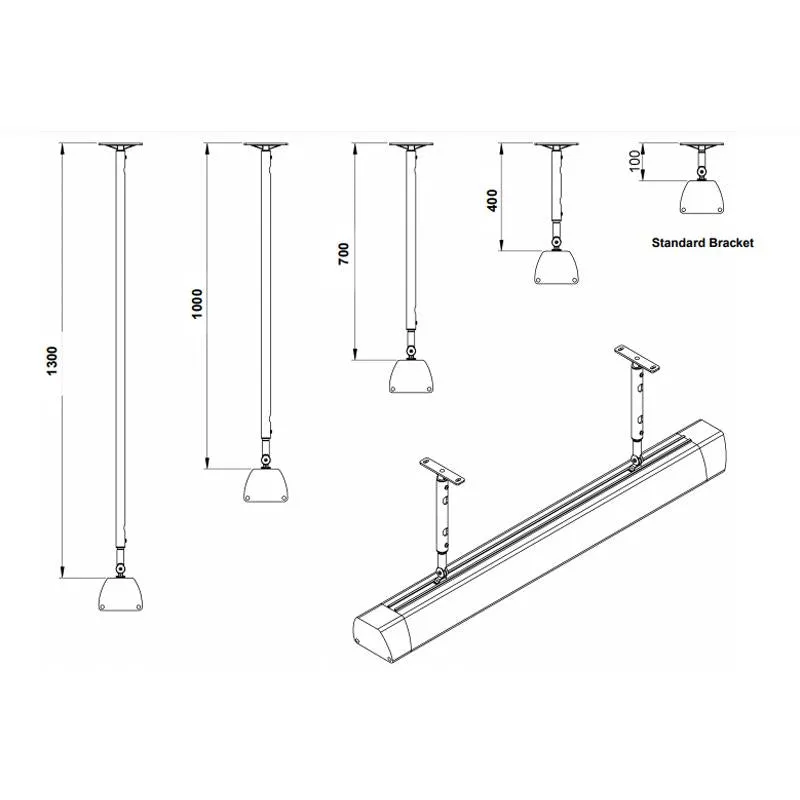 Heatstrip THY Series intense Mounting Accessories Thermofilm - ZBRAK-132X, THYAC