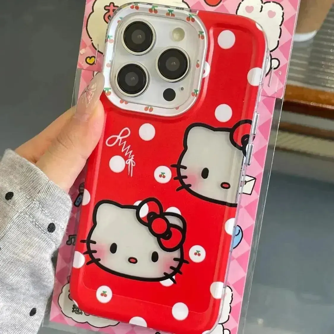 Hello Kitty Polka Dot Phone Case (For iPhones)