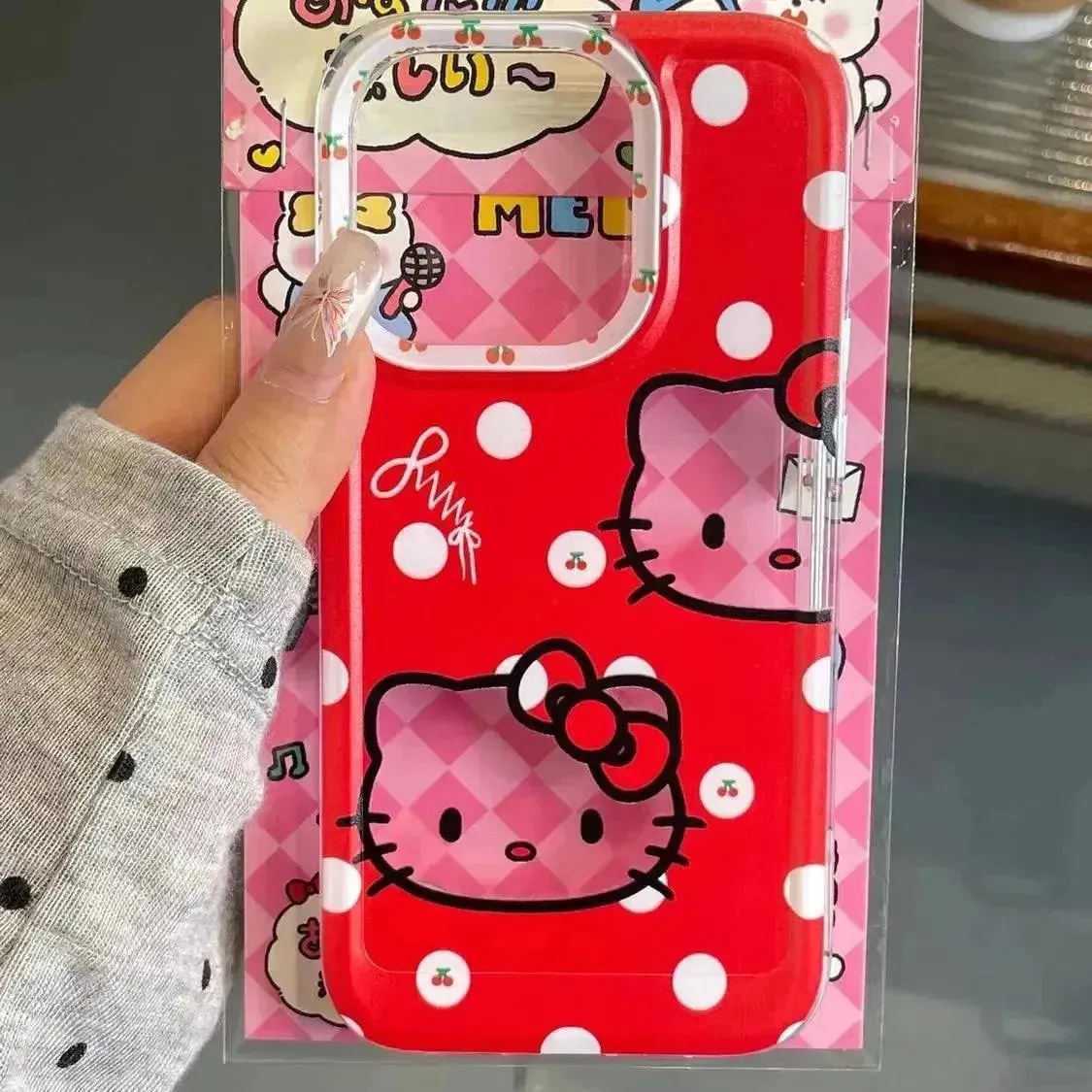 Hello Kitty Polka Dot Phone Case (For iPhones)