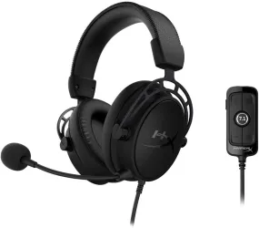 HyperX HX-HSCAS-BK/WW Cloud Alpha S - PC Gaming Headset, 7.1 Surround Sound, Noise Cancelling Microphone for PC, Xbox One and Mobile Devices