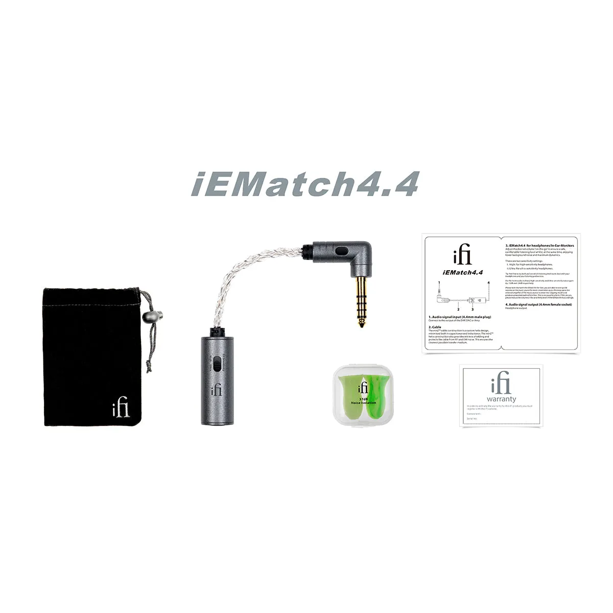 iFi iEMatch 4.4 Balanced 4.4mm Sensitivity Matching Device