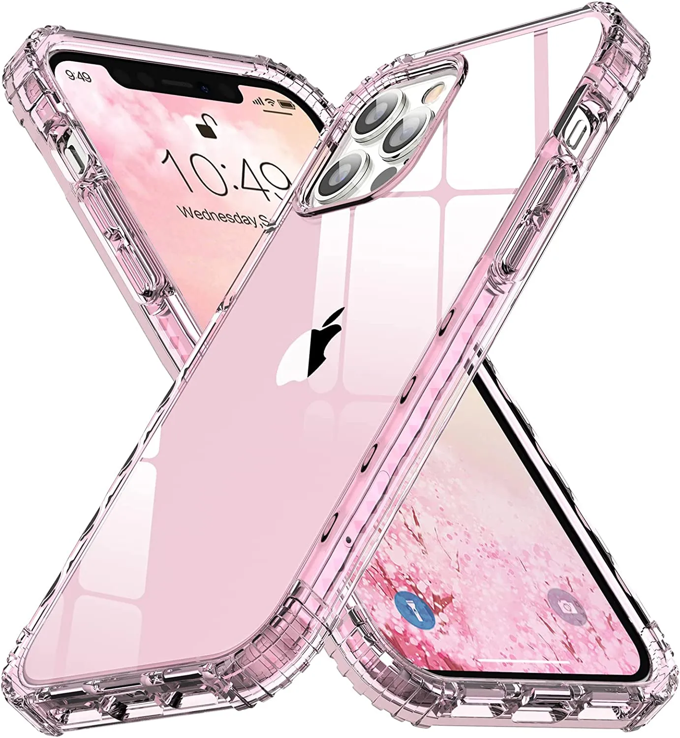 iPhone 14 Pro Max Case Women, Ultra-Thin 14 Pro Max Case Resistant-Pink