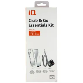 iQ Grab & Go Essentials Kit Charger & Case for Huawei P30 Pro Smartphones