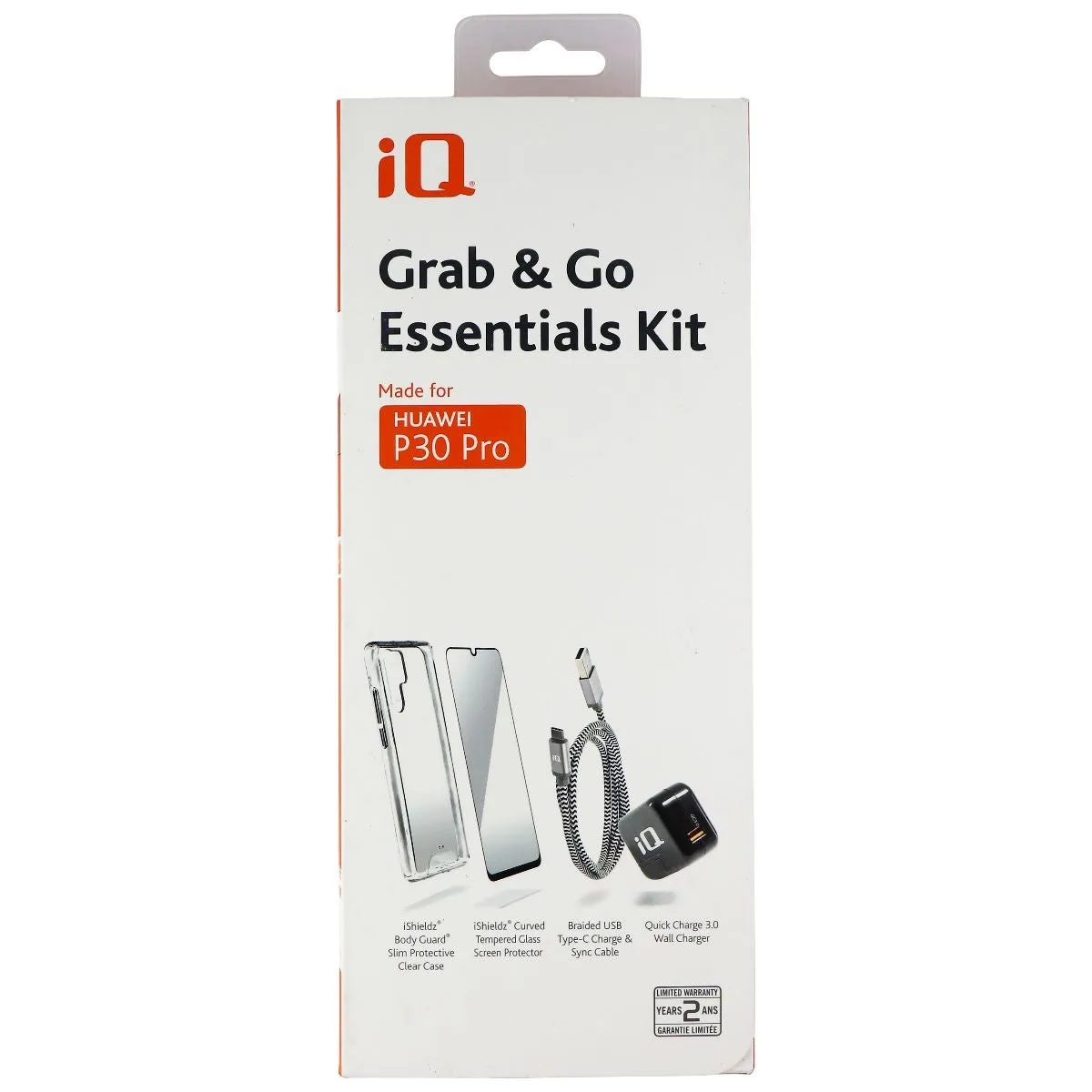 iQ Grab & Go Essentials Kit Charger & Case for Huawei P30 Pro Smartphones