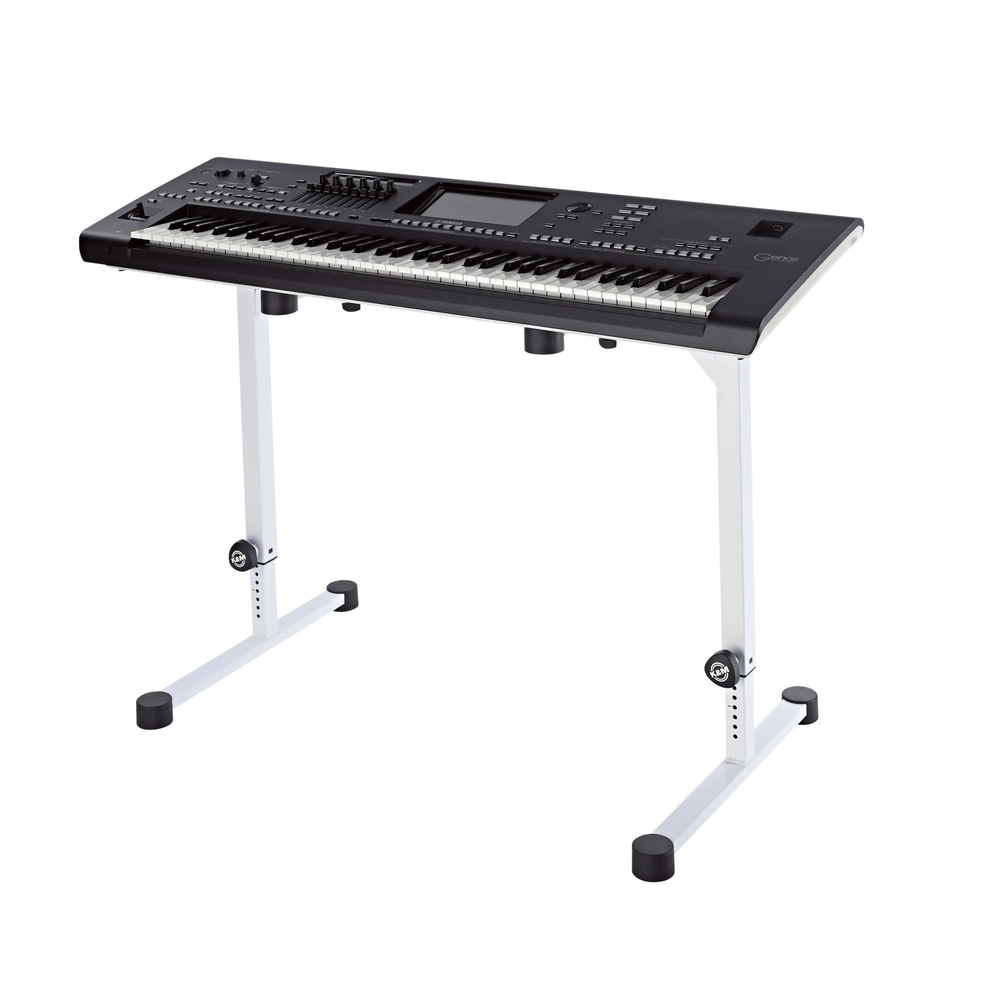 K&M Omega Table Style Keyboard Stand - White