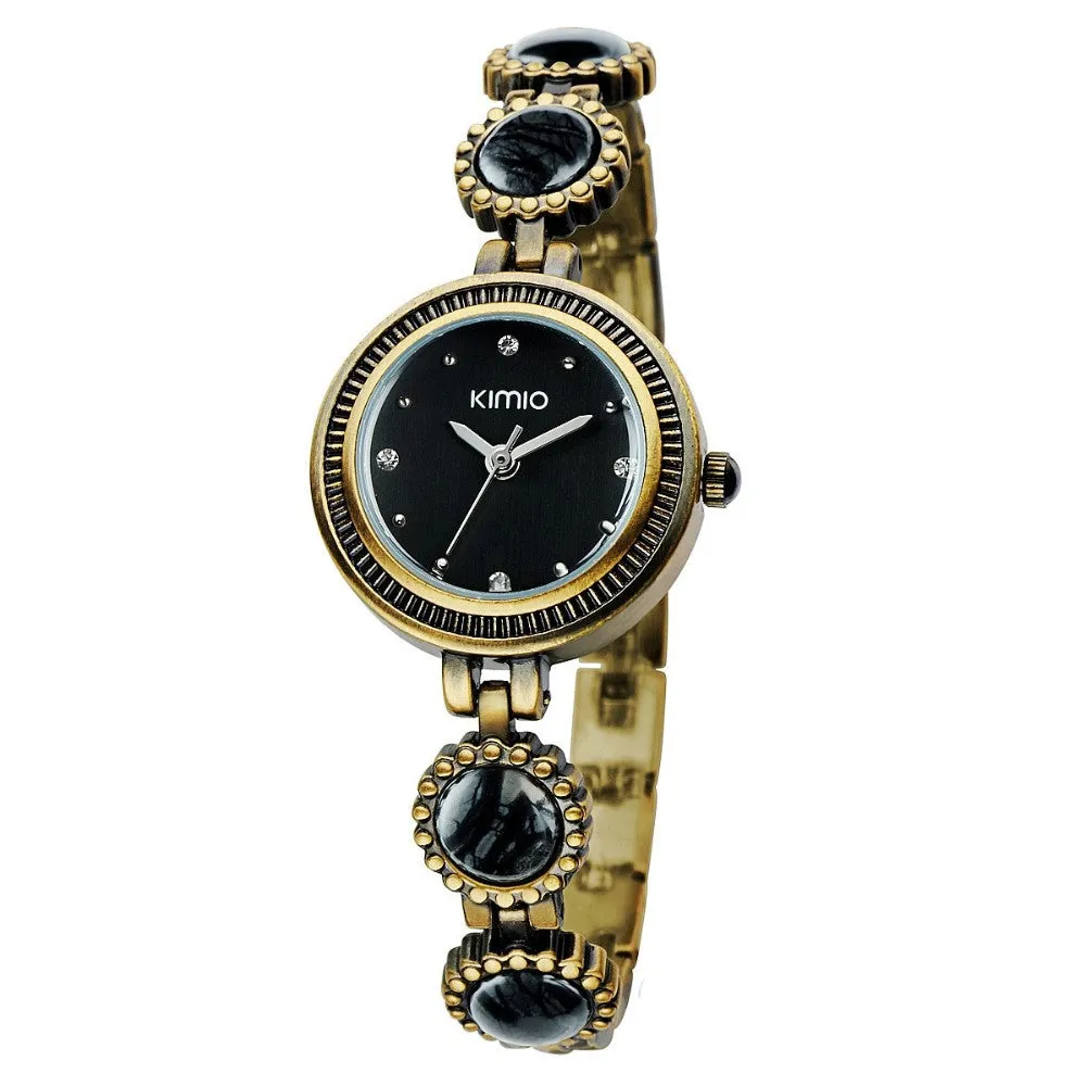 KIMIO Vintage Women Quartz Watches Luxury Lady Fashion Watch Special Design Casual Watch Women Wristwatch