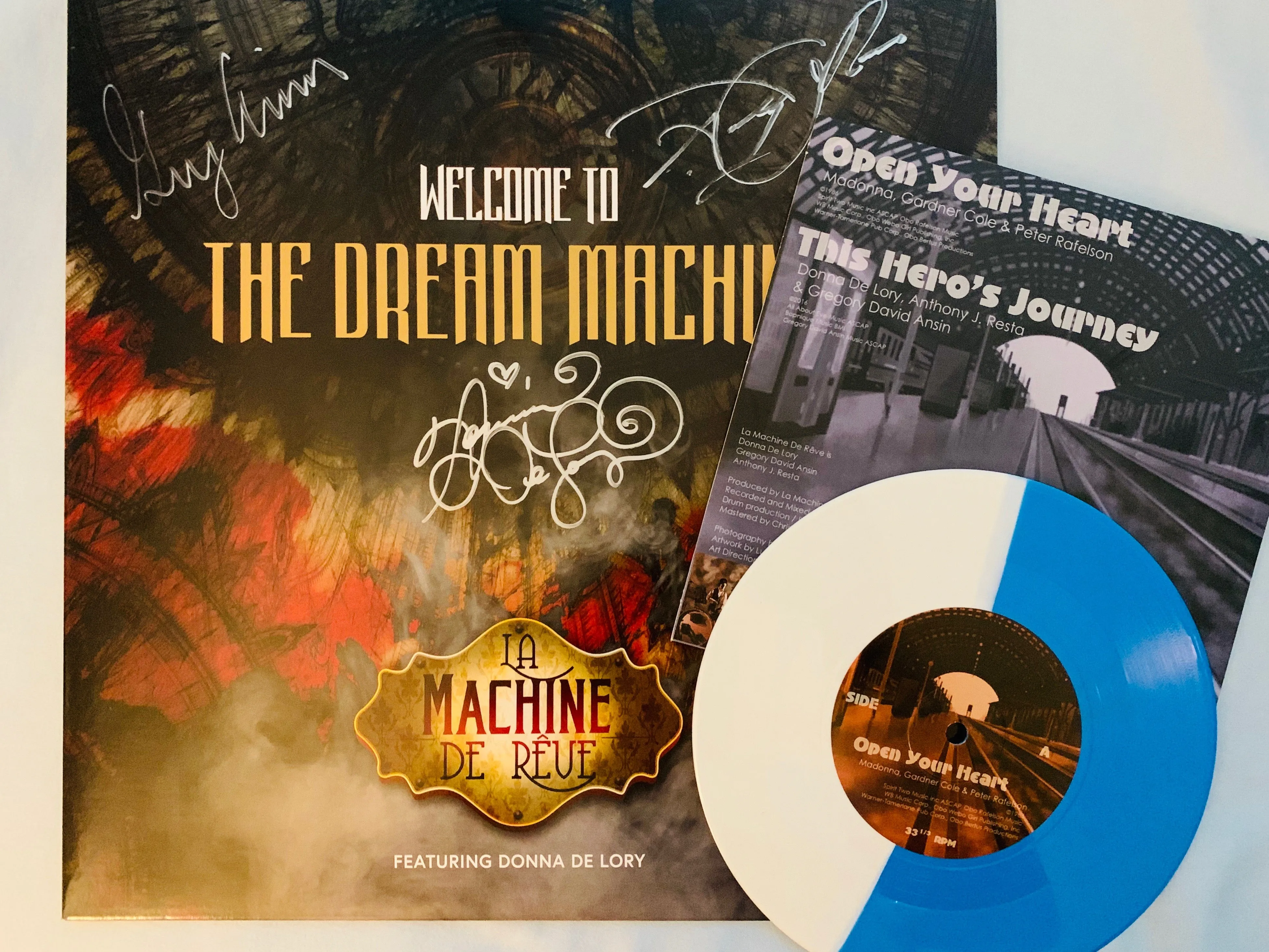 La Machine de Reve ft: Donna De Lory - Welcome To The Dream Machine (Limited LP VINY) Signed by Donna   FREE 7" colored vinyl "OPEN YOUR HEART".