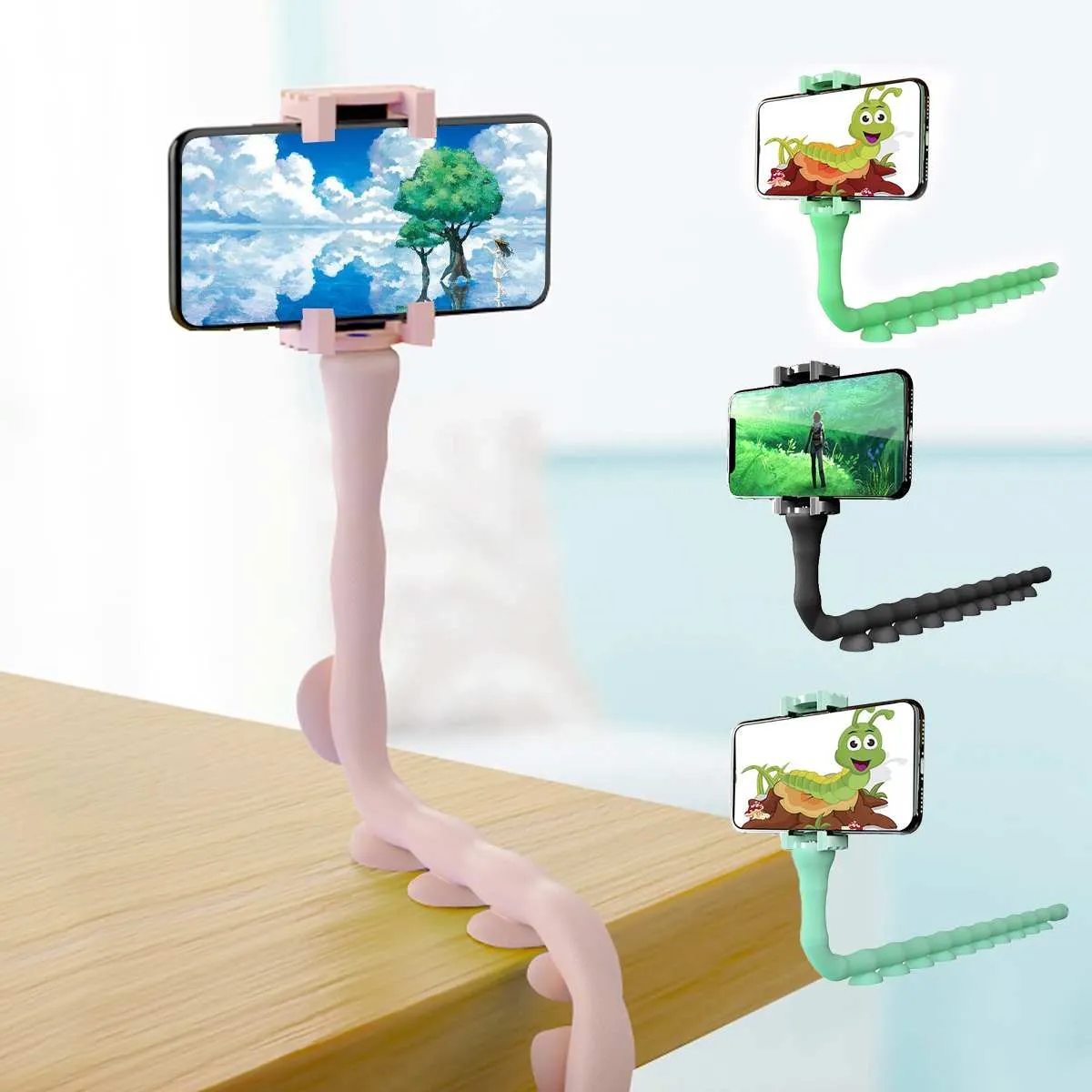 Lazy Mobile Holder Stand With Adjustable Snake