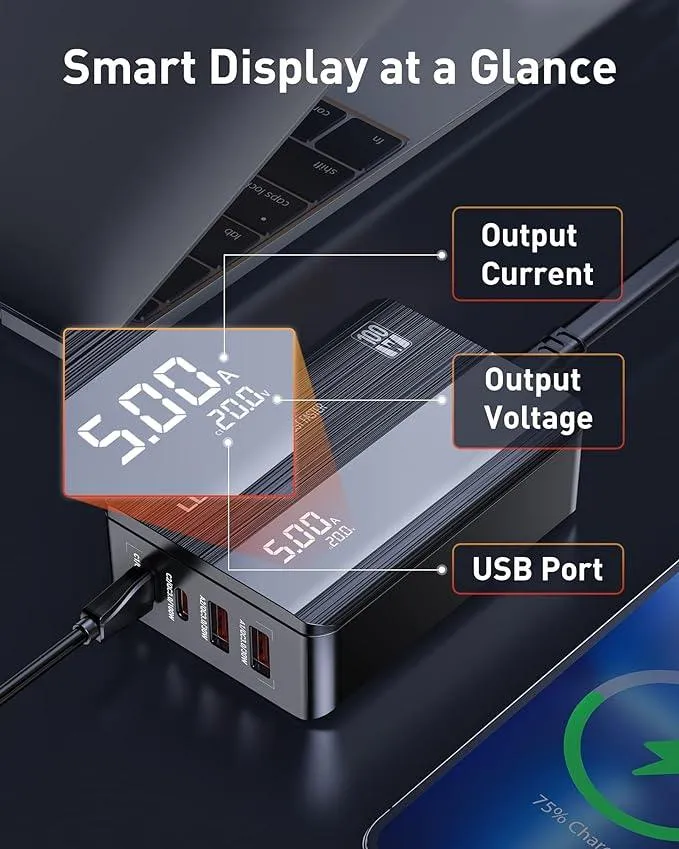 LDNIO 100W GAN PD 4PORT DESKTOP CHRGER | 600283