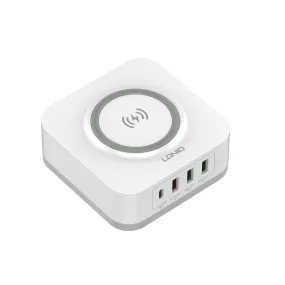 LDNIO AW004 | 32W Desktop Wireless Charger | Quad Ports (Type-C & USB)