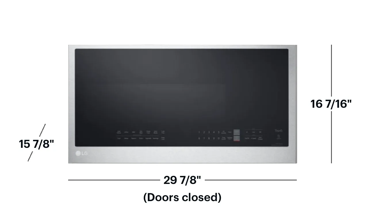 LG - 2.0 Cu. Ft. Over-the-Range Microwave with Sensor Cooking and EasyClean 
Model:MVEL2033F/ MVEL2033D