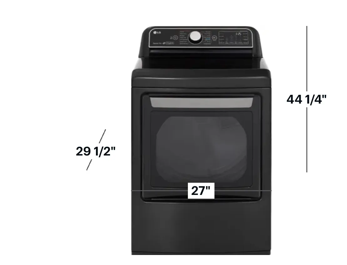 LG - 7.3 Cu. Ft. Smart Gas Dryer with Steam and Sensor Dry - Black Steel
Model:DLGX7901BE / DLGX7901WE