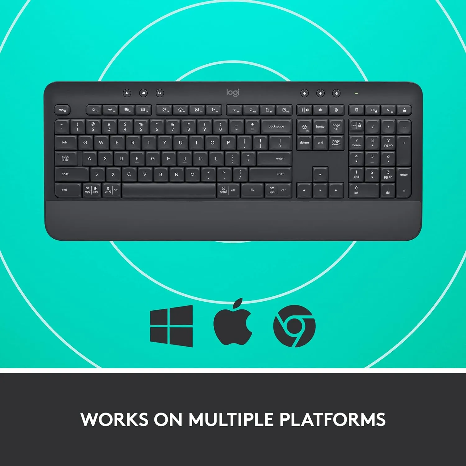 Logitech Signature K650 無線舒適鍵盤 (English Version) - Graphite 石墨灰色 920-010955 原裝行貨