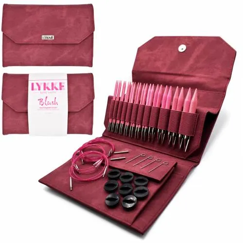 Lykke Blush 5" Interchangeable Circular Needle Set | With Carrying Case