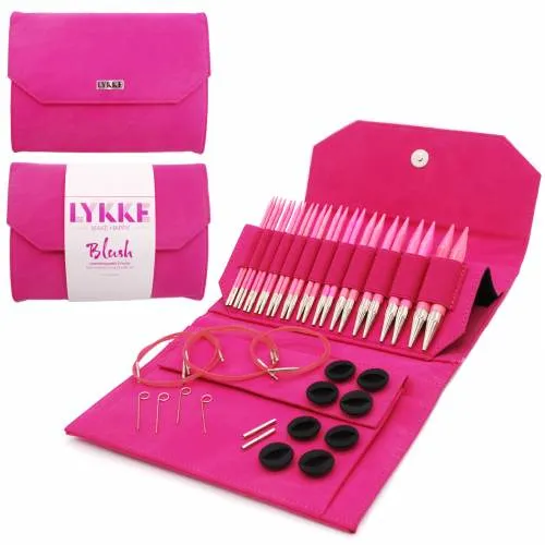 Lykke Blush 5" Interchangeable Circular Needle Set | With Carrying Case