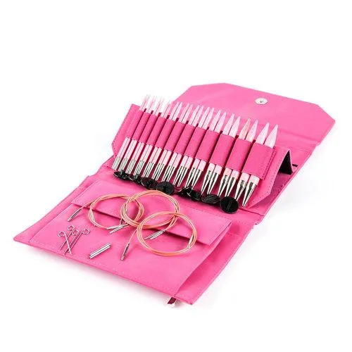 Lykke Blush 5" Interchangeable Circular Needle Set | With Carrying Case