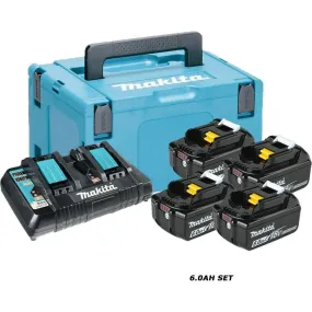 Makita 198091-4 Power Source Kit / Battery & Charger Set LXT (6.0Ah)