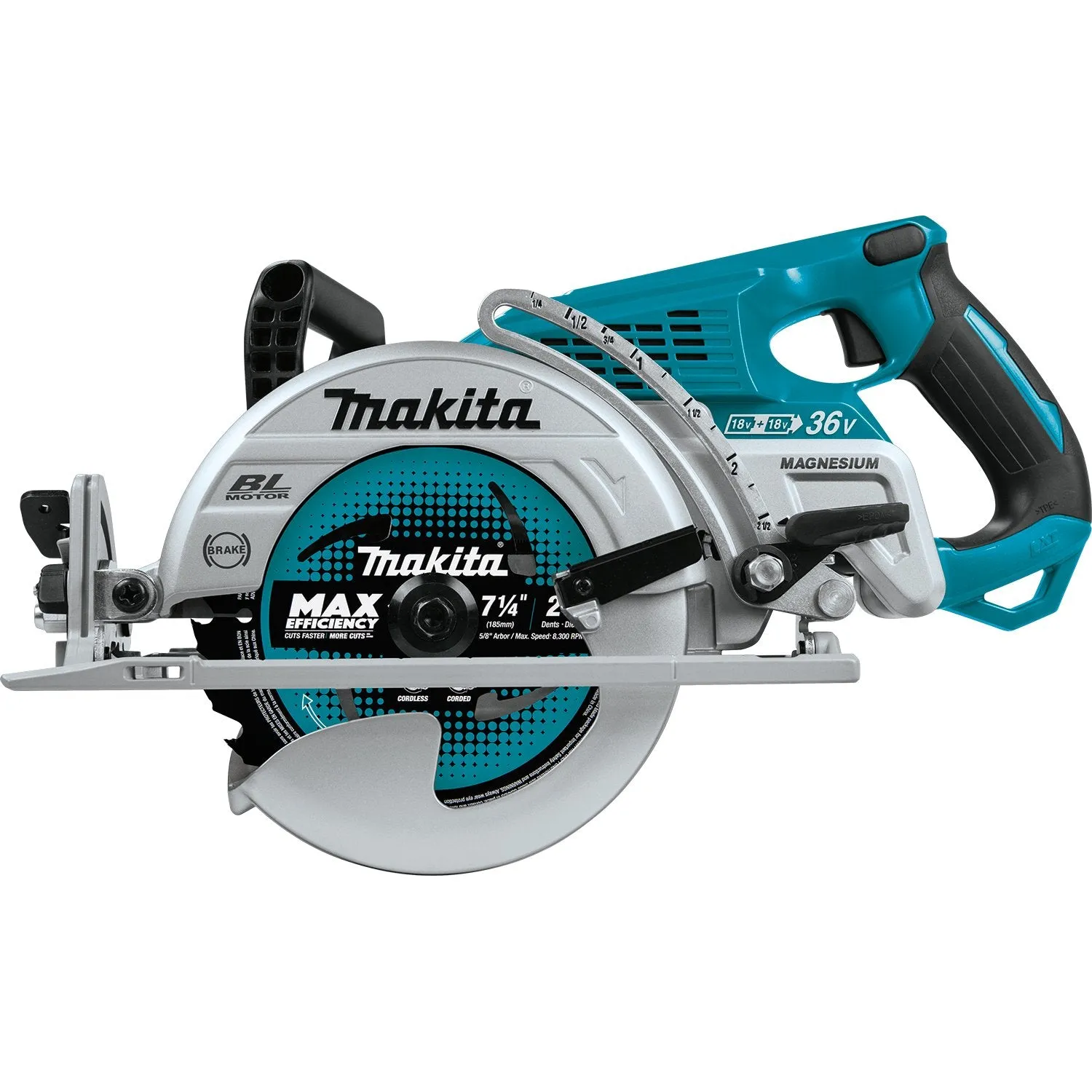 Makita (XSR01PT) 36V (18V X2) LXT® Brushless Rear Handle 7-1/4" Circular Saw Kit (5.0Ah)