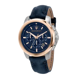 Maserati Successo Navy Blue Chronograph