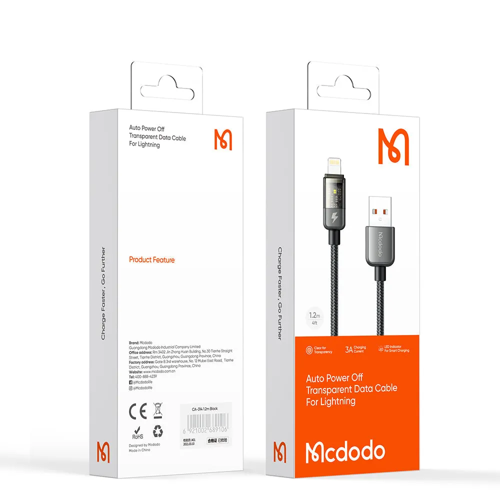 Mcdodo CA-314 | USB to Lightning Mobile Cable | Auto Power Off