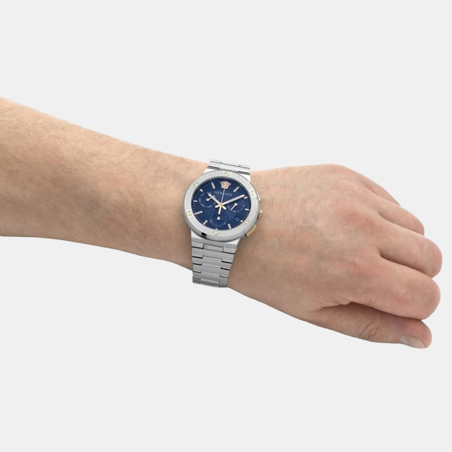 Men Blue Analog Stainless Steel Watch VEZ900221