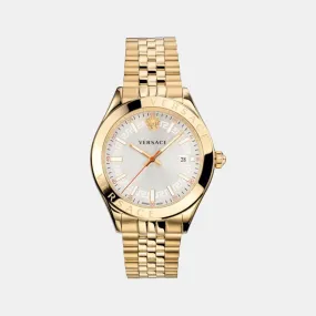 Men White Analog Stainless Steel Watch VEVK00720