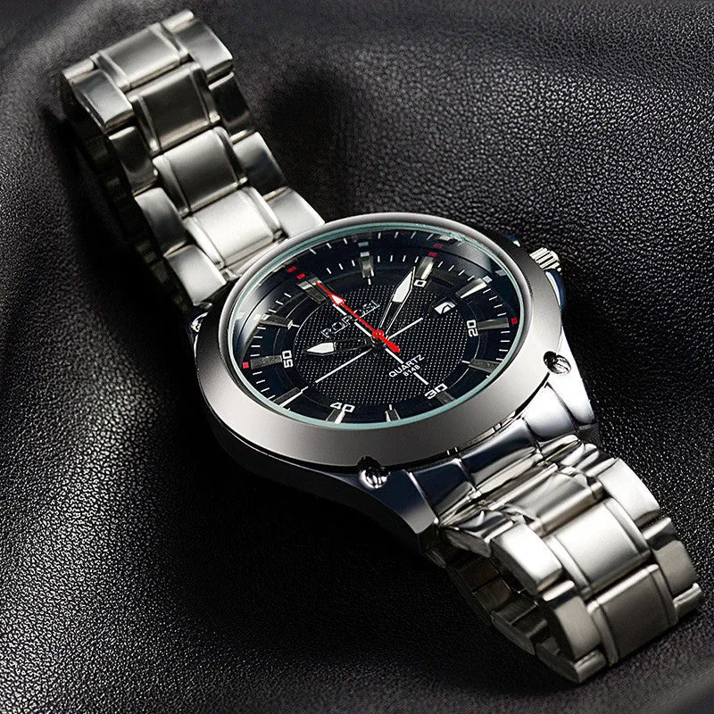 Men wristwatch quartz watch full stainless steel watch mans fashion casual watch Men's Dress Watches