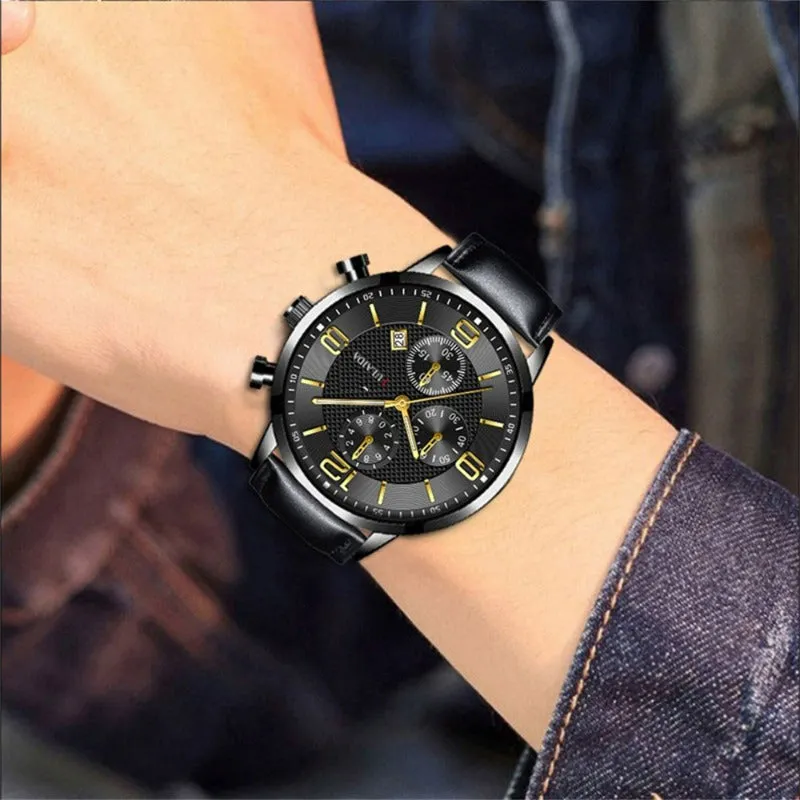 Men's  Fashion Stainless Steel Quartz Analog Wrist Watch