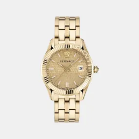 Men's Gold Analog Stainless Steel Watch VE3K00522