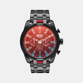 Men's Red Stainless Steel Chronograph Watch DZ4589